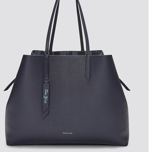 DRAPER JAMES REVERSIBLE LEATHER TOTE - Picture 2 of 10